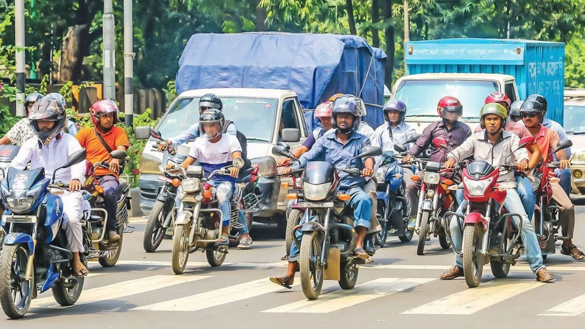 ১৫ নভেম্বরের মধ্যে মোটরসাইকেলের সামনে নম্বরপ্লেট লাগানোর নির্দেশ