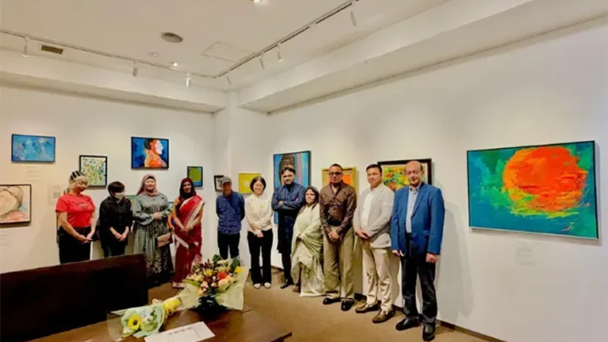 জাপানে কামরুল হাসান লিপুর প্রথম একক প্রদর্শনী – MZamin