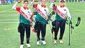 সোনালি সাফল্য কেবল কম্পাউন্ড নারী দলগত ইভেন্টে – MZamin